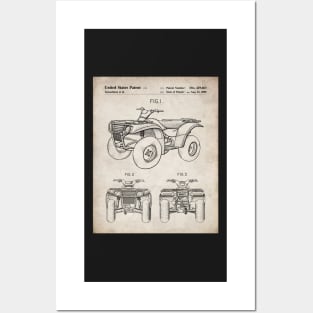 ATV Quad Bike Patent - Off-Roader Motorsports Fan Art - Antique Posters and Art